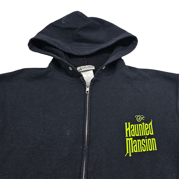 Disney Parks Haunted Mansion Hoodie Womens Small Black Ghost Cuties Zip Jacket - Picture 3 of 13